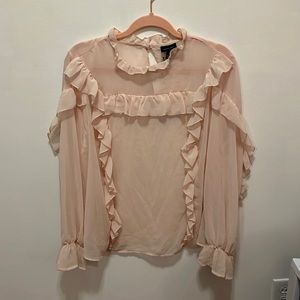 Who What Wear Sheer Top